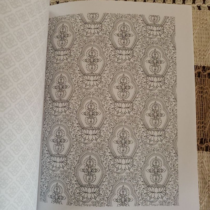 Buddhist Art Coloring Book 1