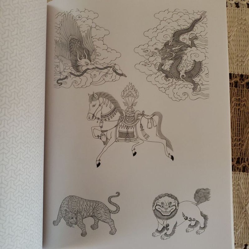 Buddhist Art Coloring Book 1