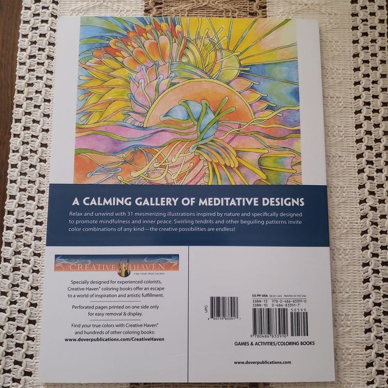 Creative Haven Tranquility Coloring Book