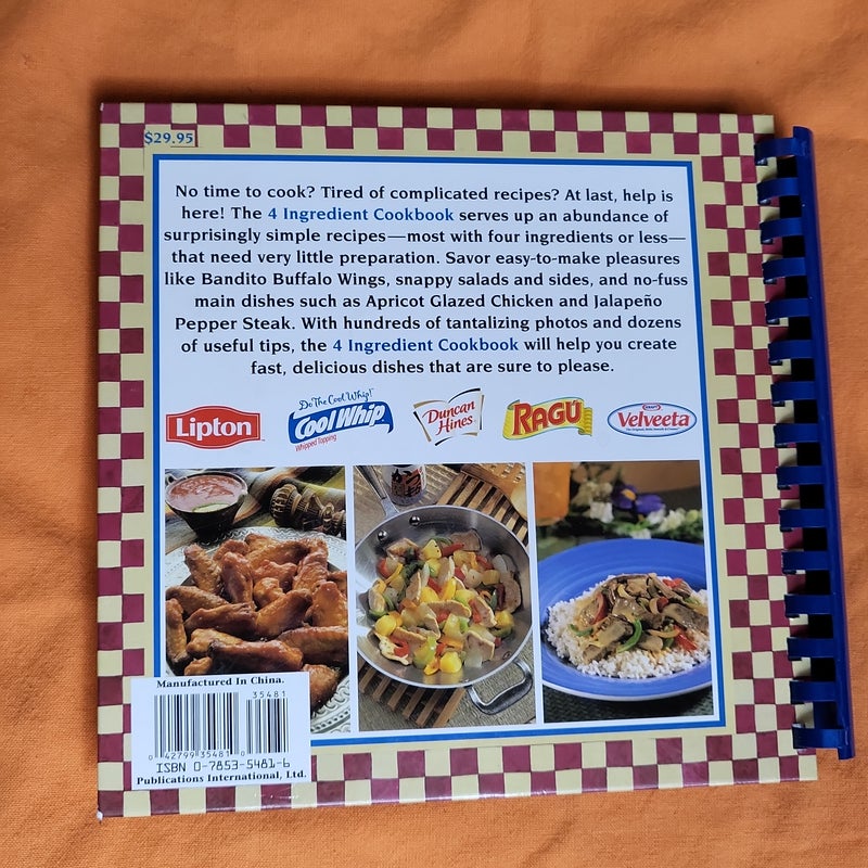 4 Ingredient Cookbook 