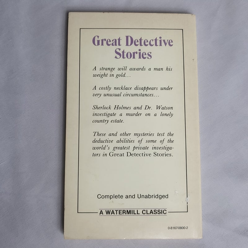 Great Detective Stories