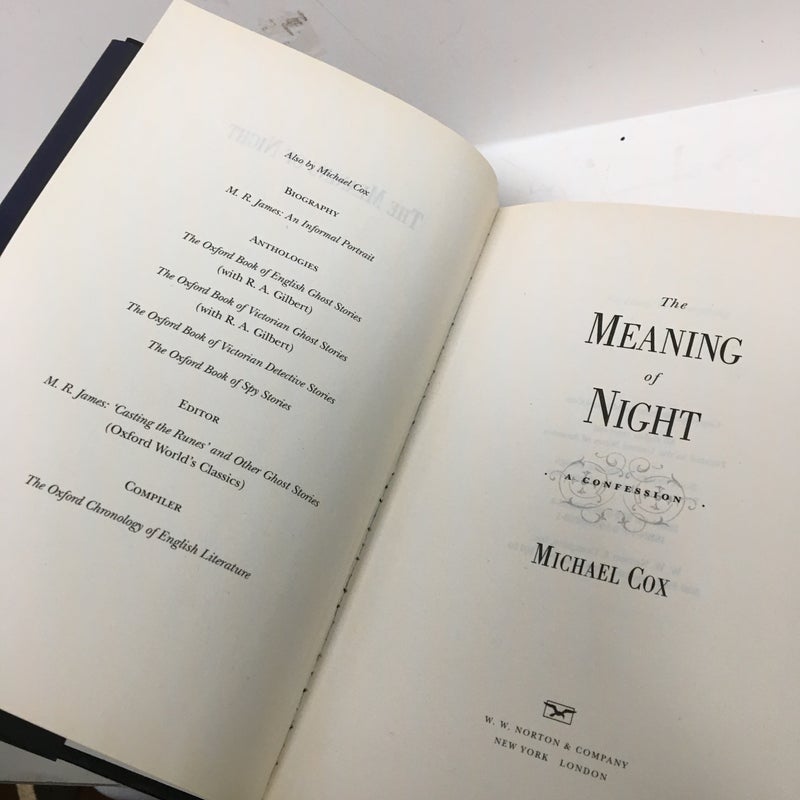 The Meaning of Night