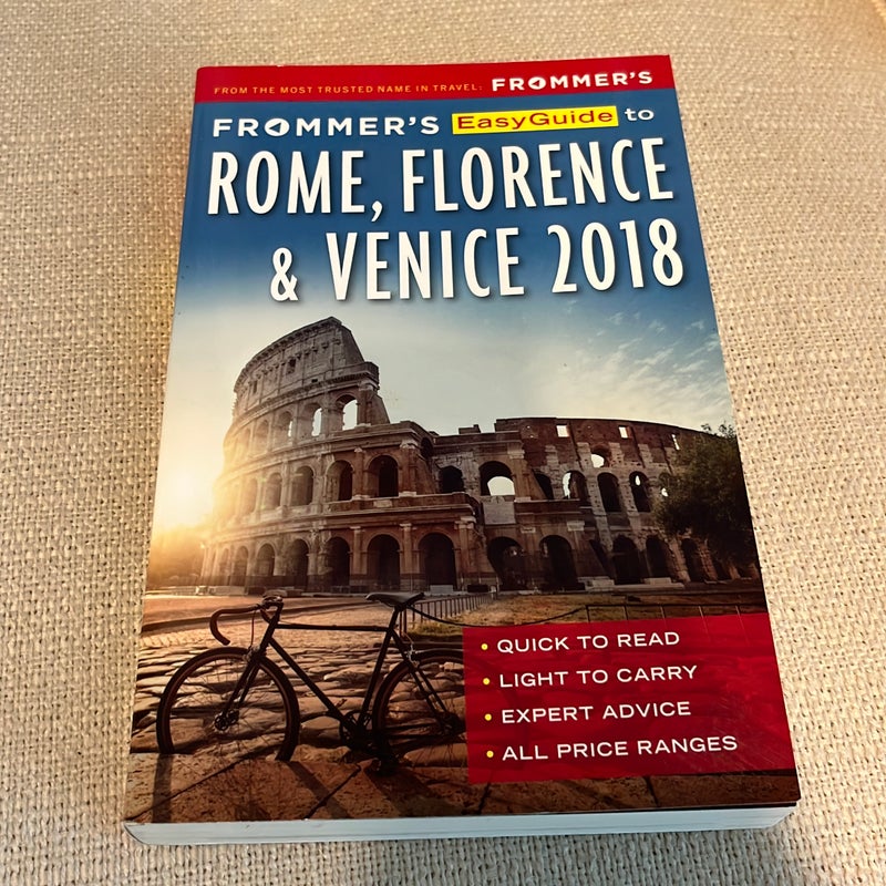 Frommer's EasyGuide to Rome, Florence and Venice 2018