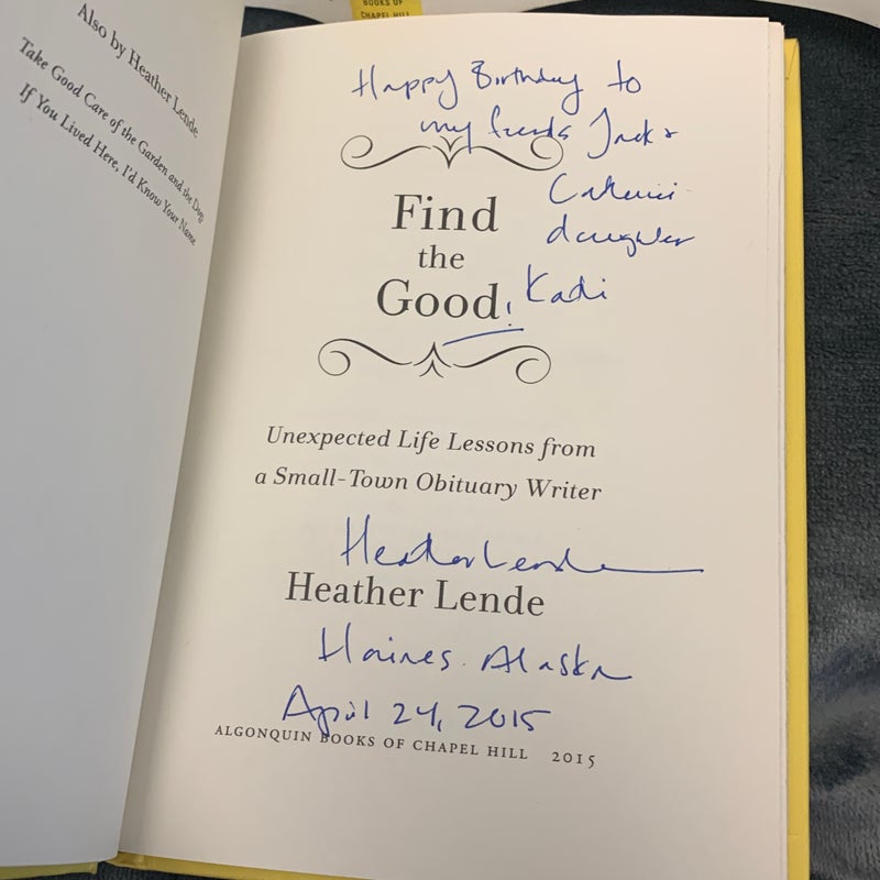 SIGNED - Find the Good