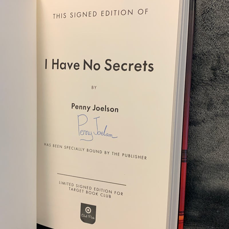 SIGNED - I Have No Secrets