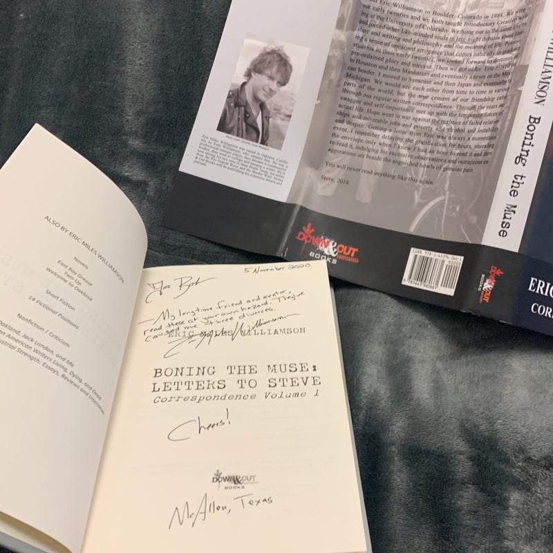 SIGNED - Boning the Muse: Letters to Steve