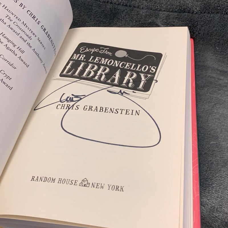 SIGNED - Escape from Mr. Lemoncello's Library 