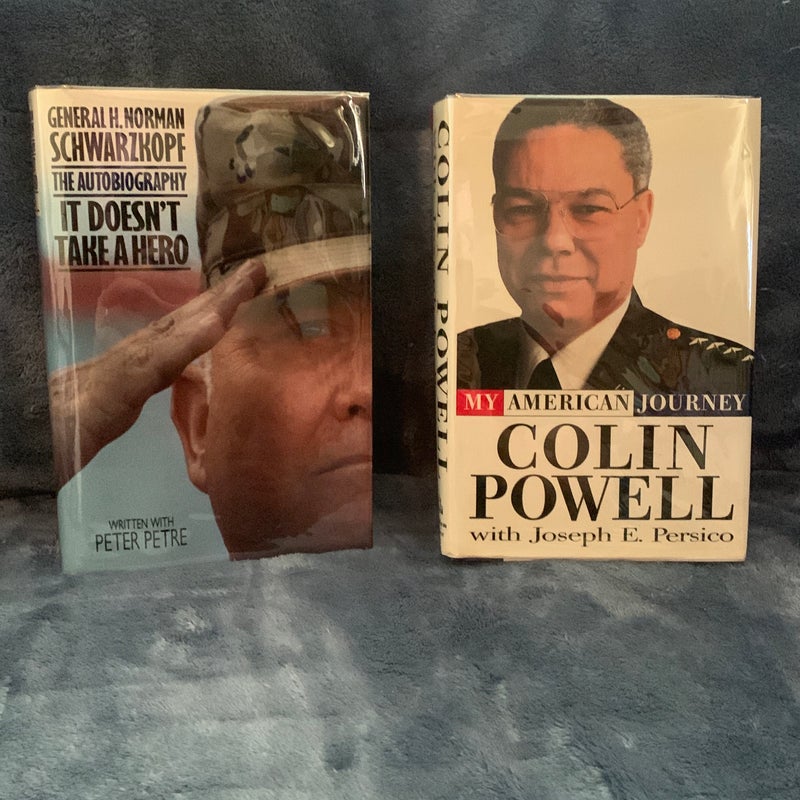 SIGNED - Desert Storm Bundle: Norman Schwarzkoph & Colin Powell 