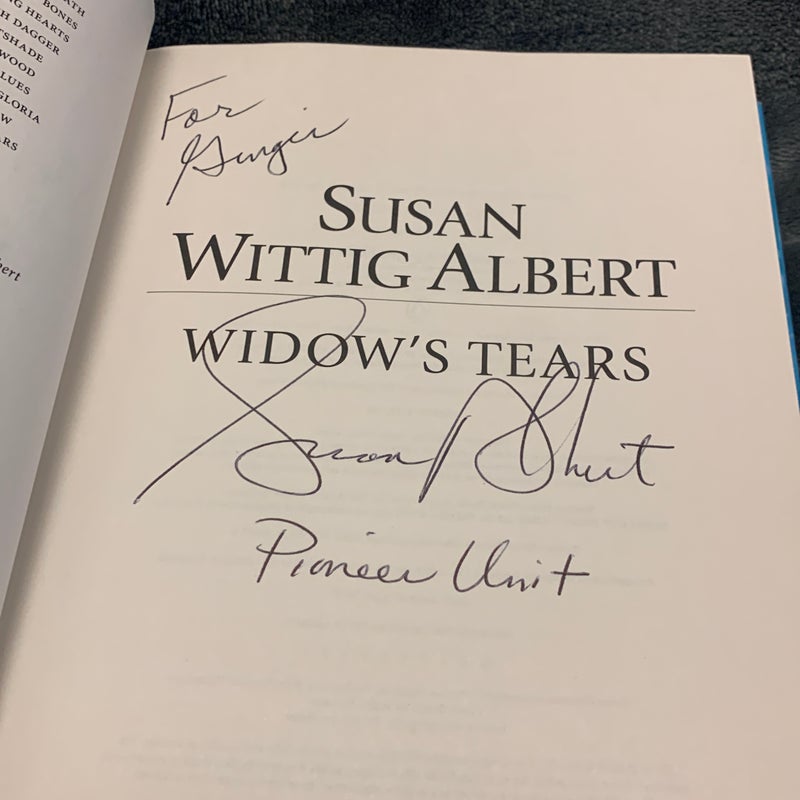 SIGNED - Widow's Tears