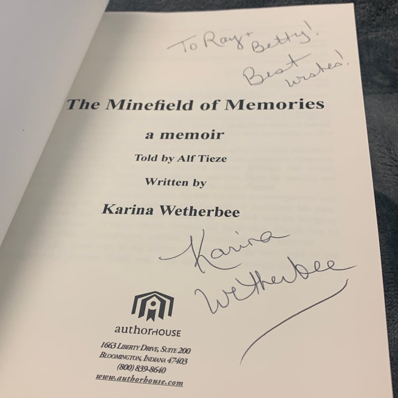 RARE SIGNED - The Minefield of Memories