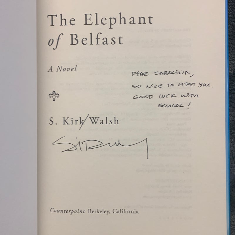RARE SIGNED - Elephant of Belfast, The