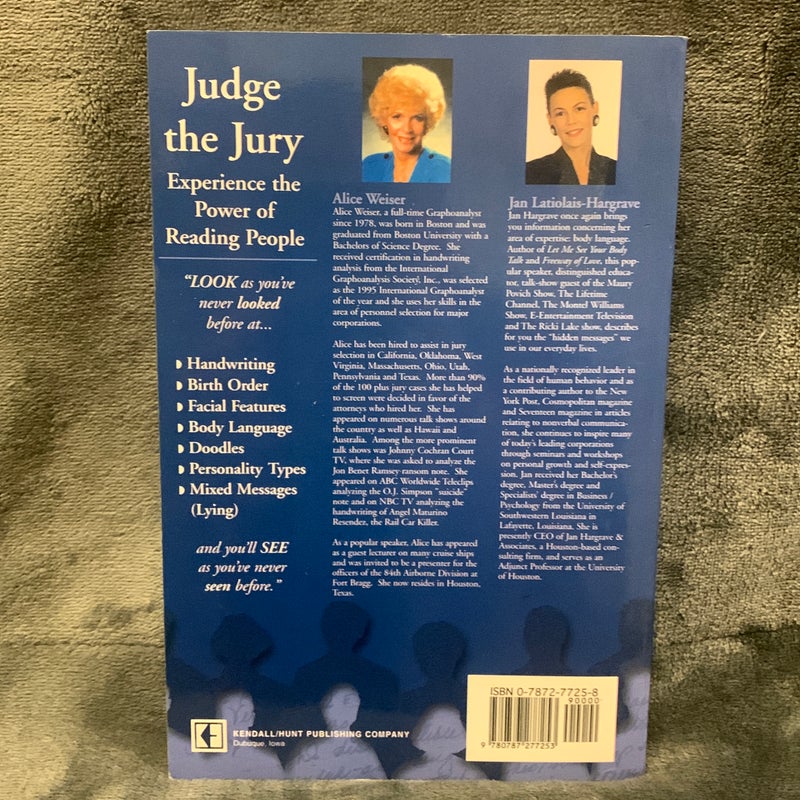 SIGNED - Judge the Jury: Experience the Power of Reading People