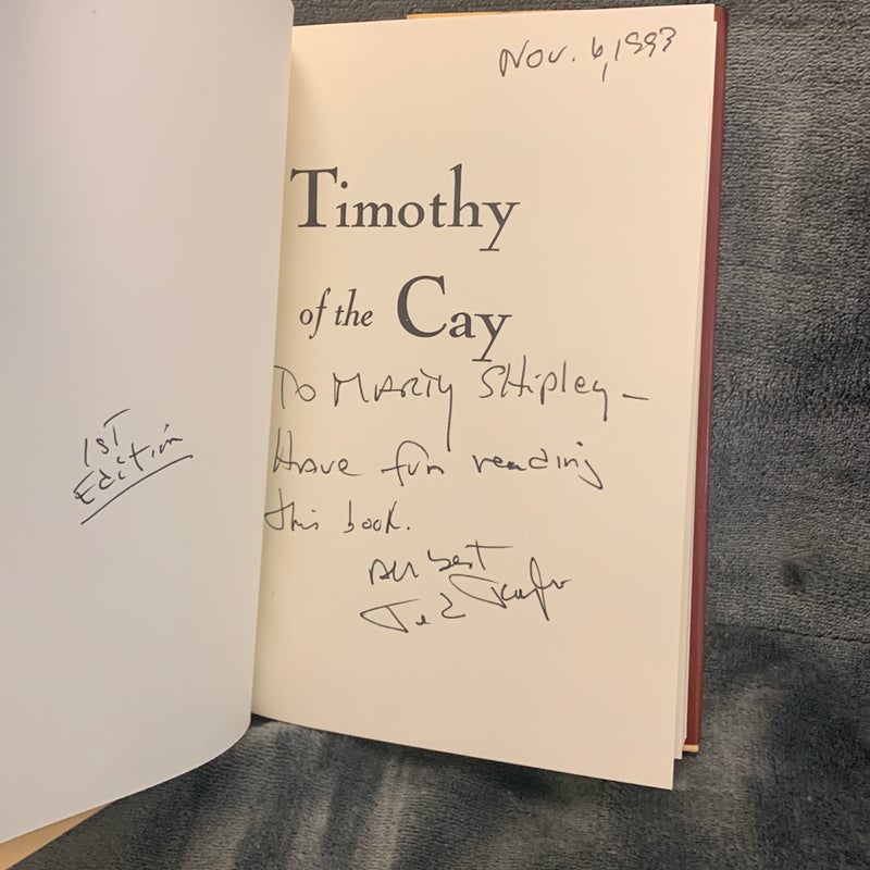 SIGNED - Timothy of the Cay