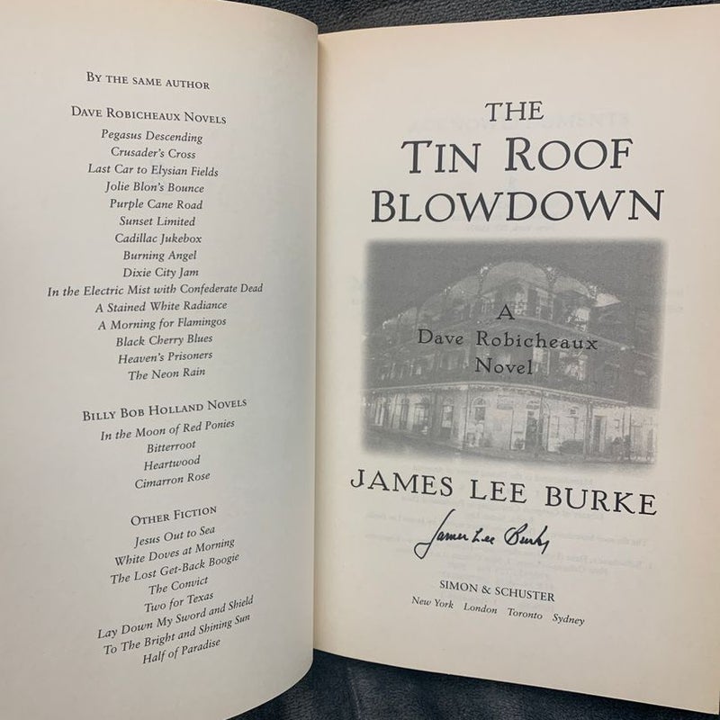 SIGNED - The Tin Roof Blowdown