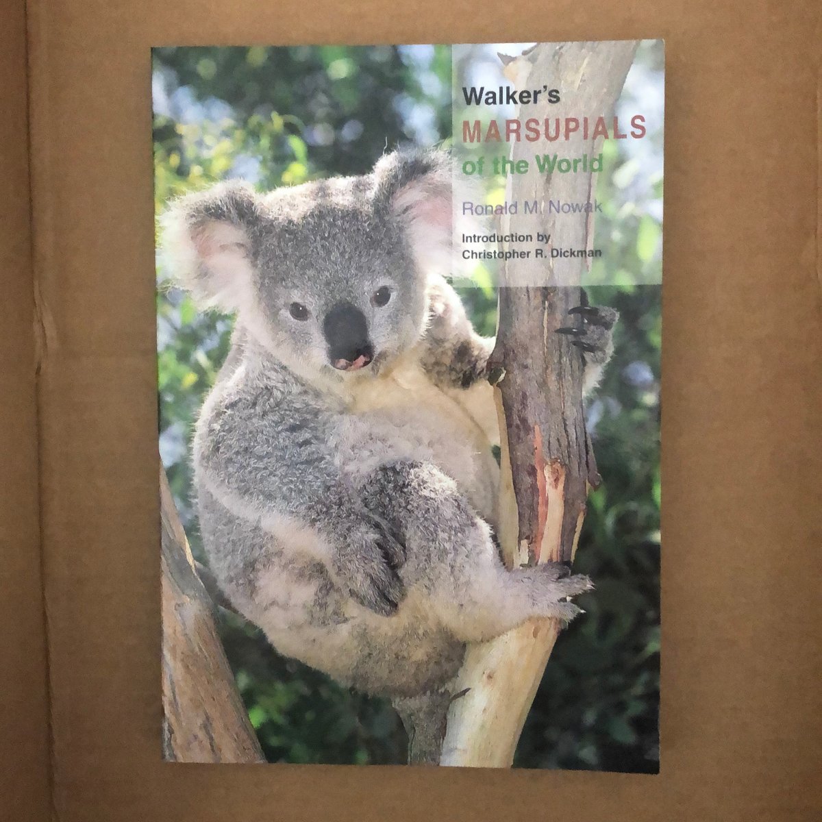 Walker's Marsupials of the World by Ronald M. Nowak, Christopher R. Dickman