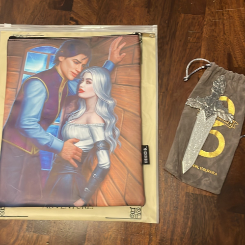  Manon and Dorian book sleeve and Danika Sword Maas Wanderlust
