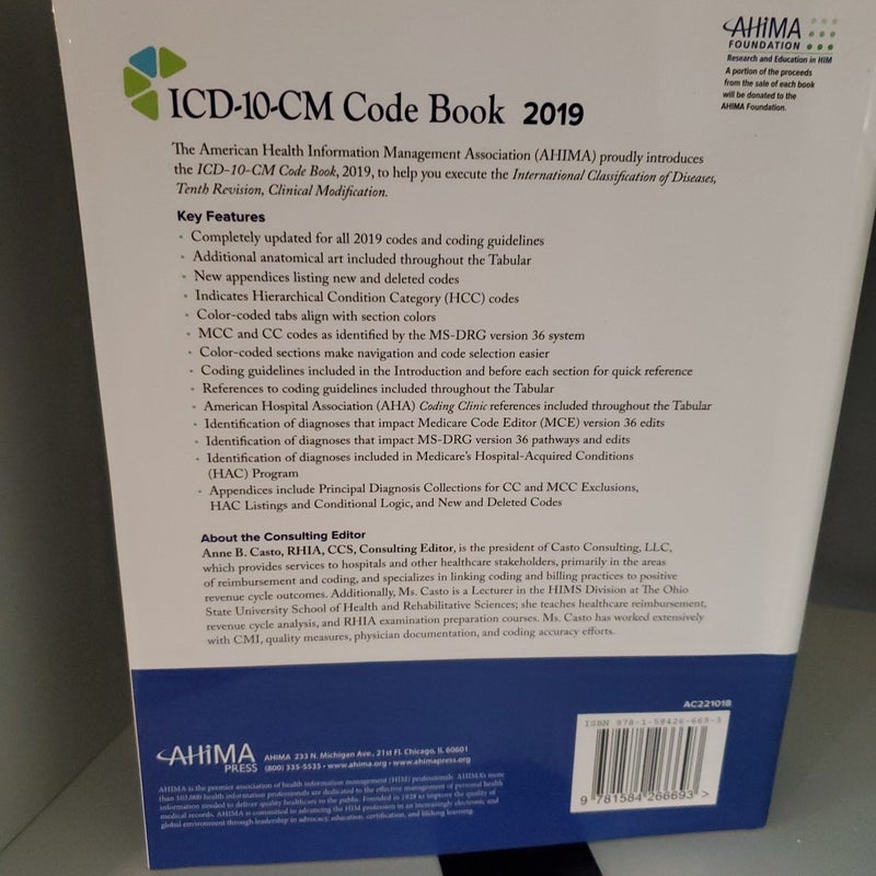 ICD-10-CM Code Book 2019