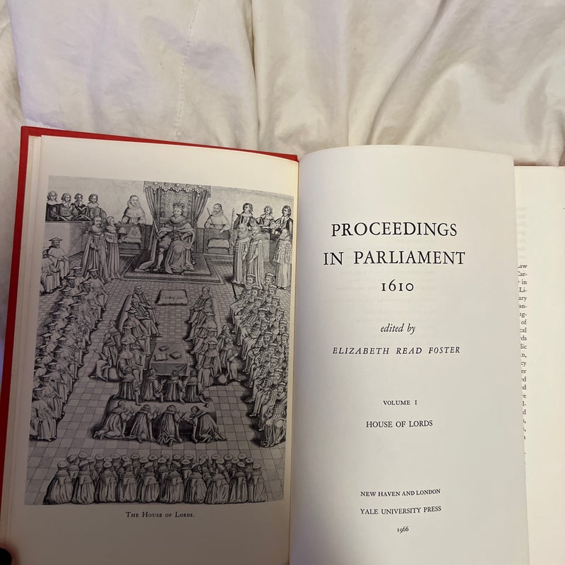 Proceedings in Parliament 1610