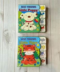 Best Friends Little Lamb, Little Puppy, Little Tiger set of four boardbooks