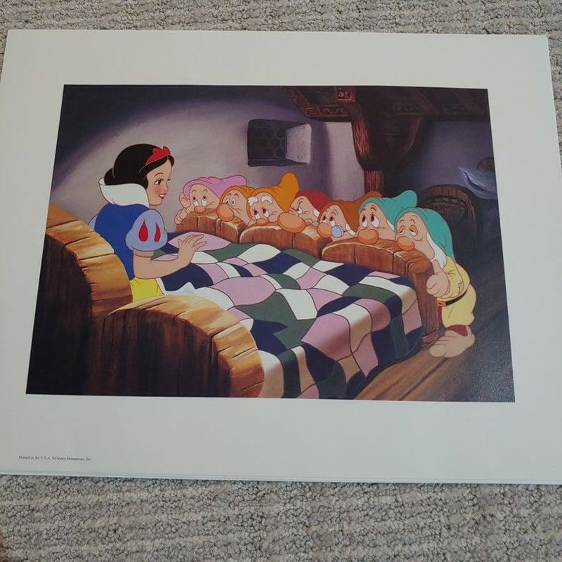 Snow White Exclusive Disney Lithograph Portfolio 2001