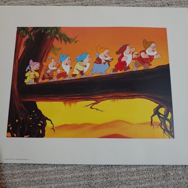 Snow White Exclusive Disney Lithograph Portfolio 2001