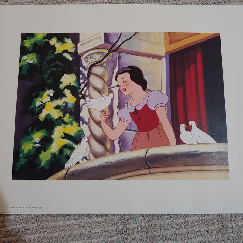Snow White Exclusive Disney Lithograph Portfolio 2001