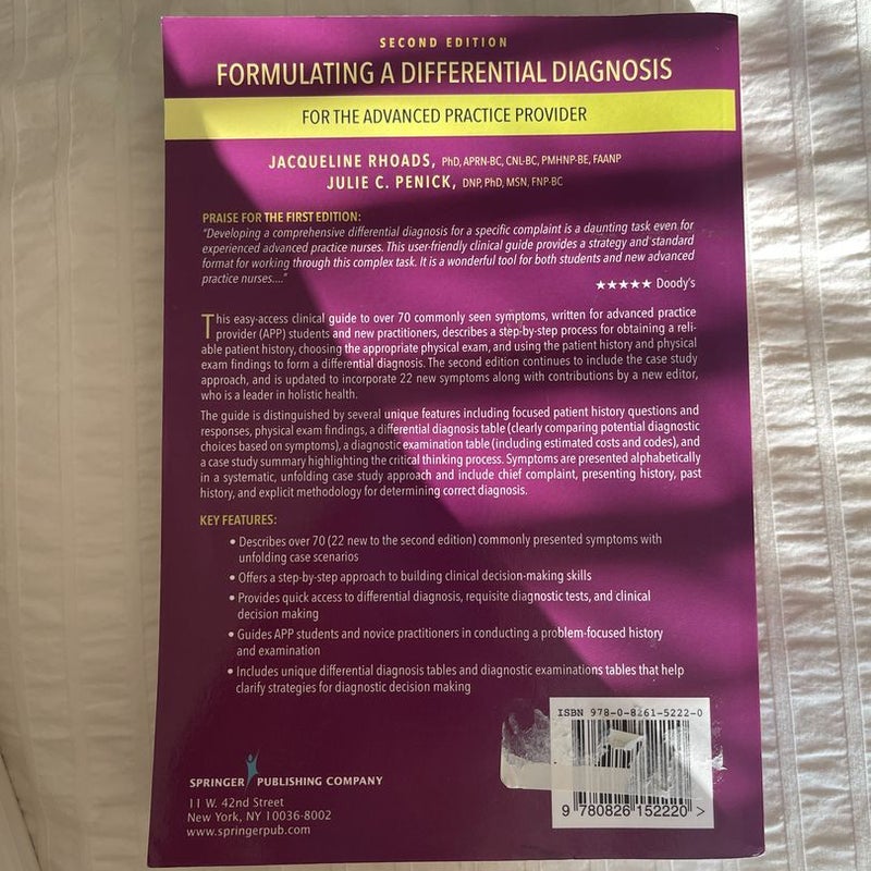 Formulating a Differential Diagnosis