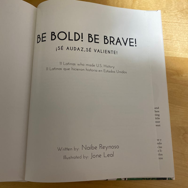 Be Bold! Be Brave!