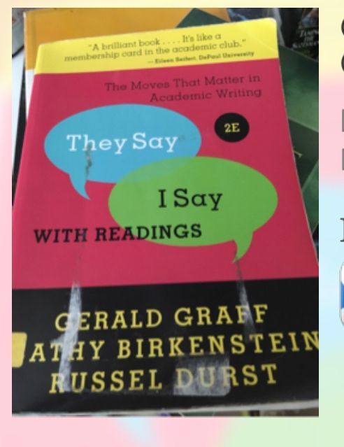 They Say, I Say (2016 MLA Update)