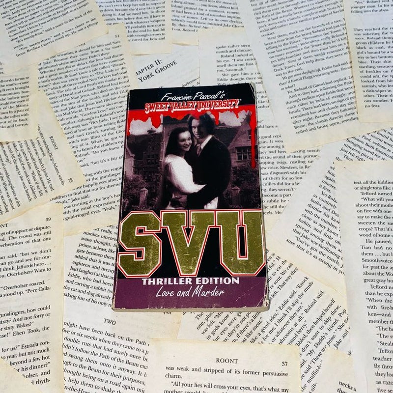 Sweet Valley University Thriller Edition Love And Murder 