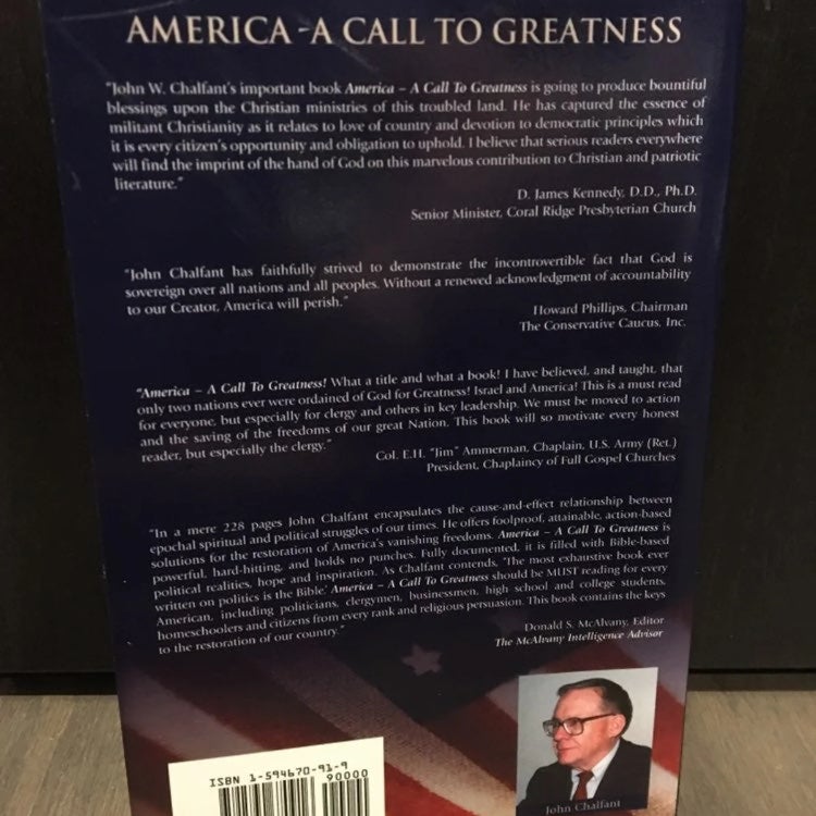 America- A Call to Greatness