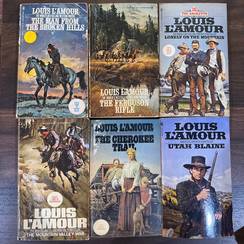 Louis L'amour Western Novels Lot of 10 Paperback Books 