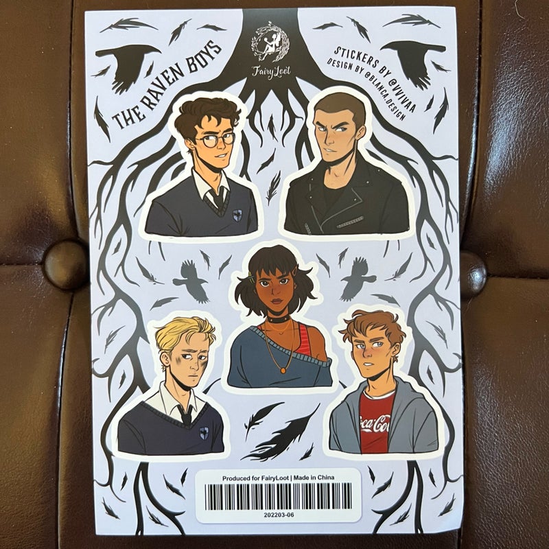 The Raven Boys (sticker sheet)