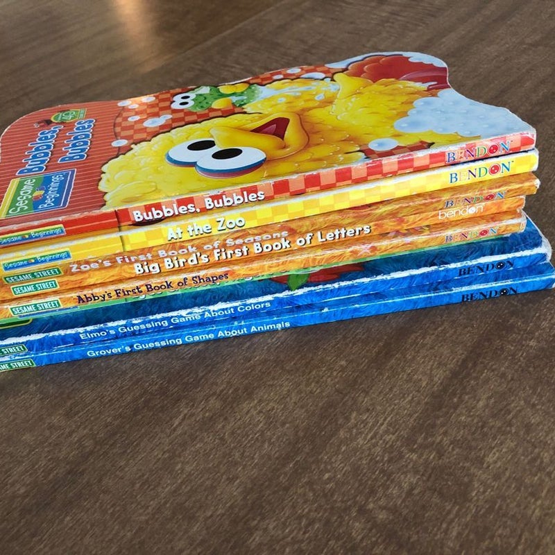 Sesame Street Board Books Bundle of 8