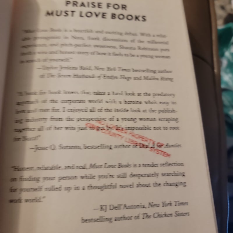 Must Love Books (Library Copy)