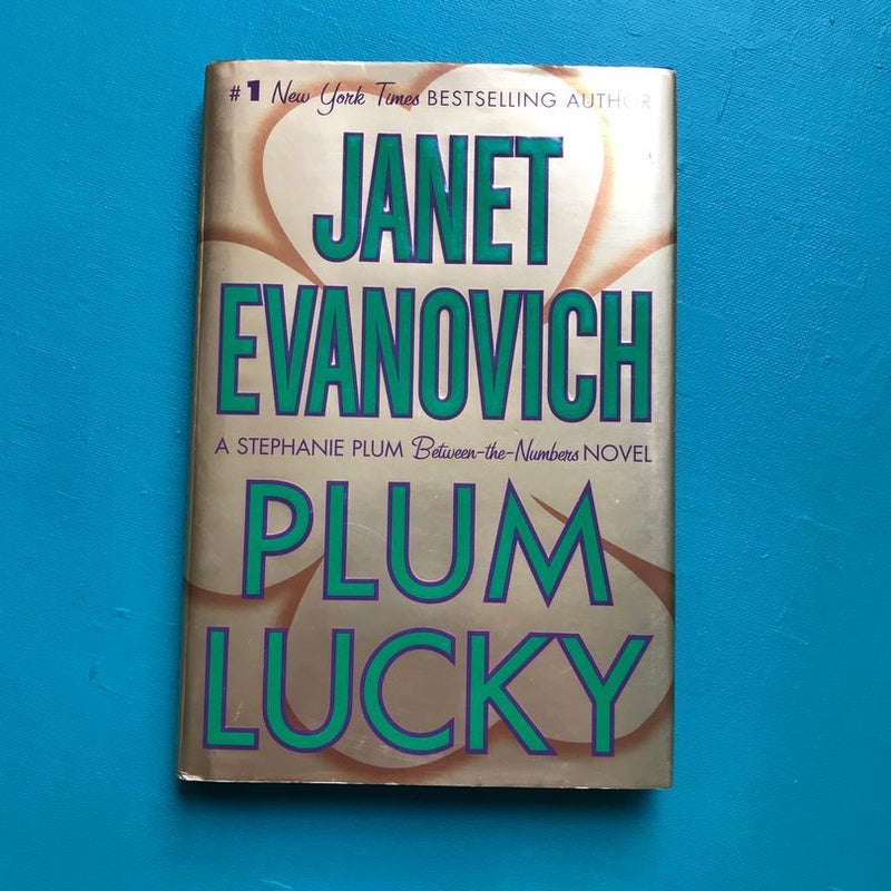 Plum Lucky— novel with green Sprayed Edges