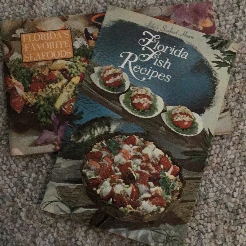 2 Vintage Florida seafood cookbooks 