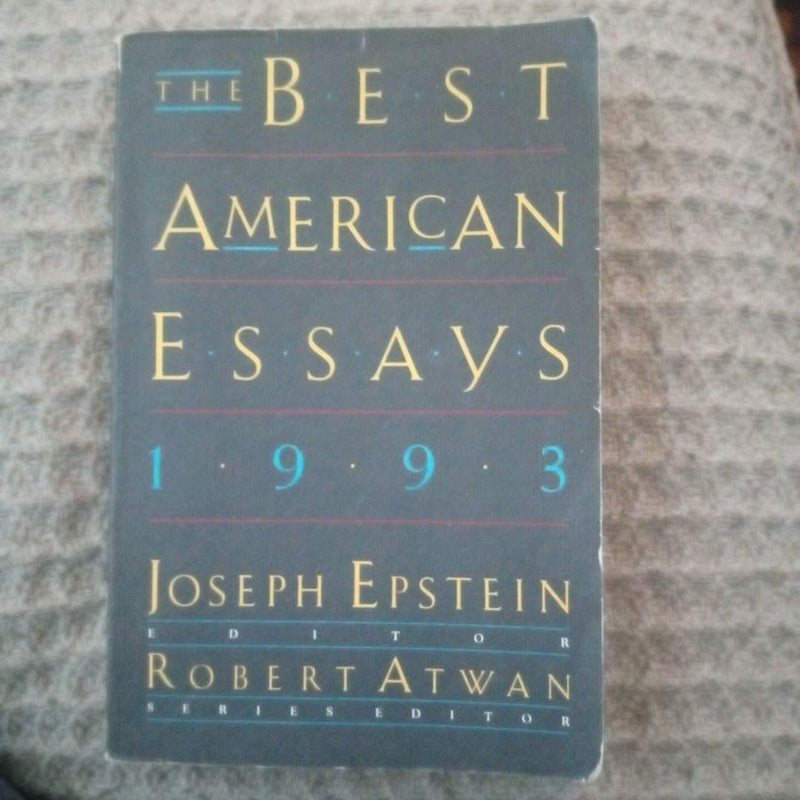 Best American Essays, 1993