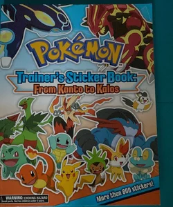 Pokémon Trainer's Sticker Book - From Kanto to Kalos