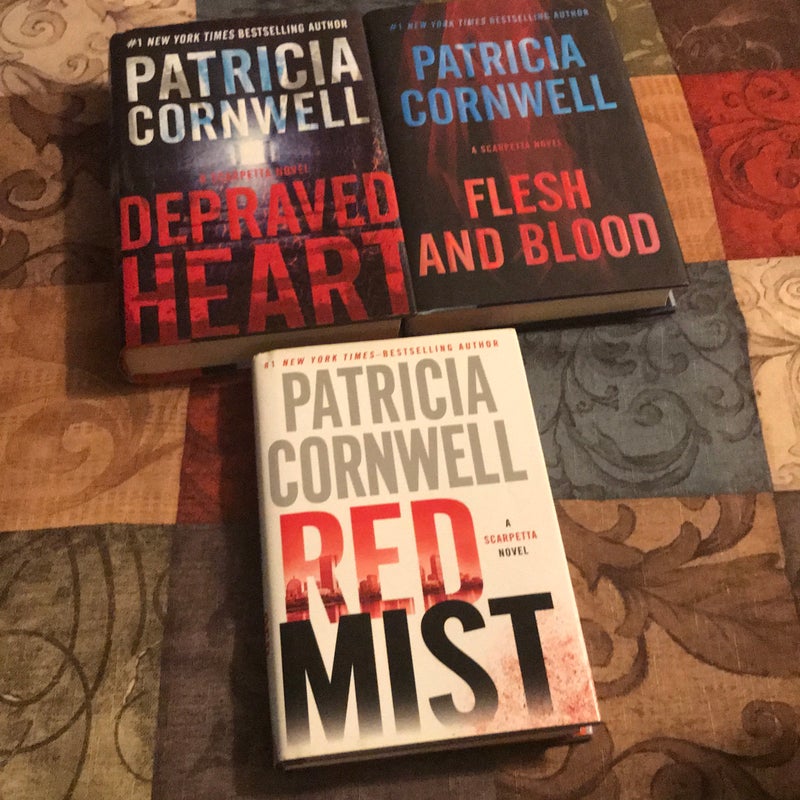 Depraved Heart, Flesh and Blood & Red Mist (Patricia Cornell Book Bundle #1)