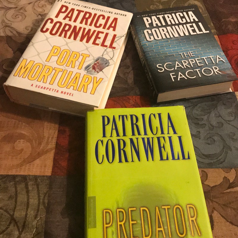 Port Mortuary, Scarpetta Factor & Predator (Patricia Cornwall Book Bundle #2)