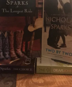 Two by Two, The Longest Ride, The Choice & Dear John (Nicholas Sparks Book Bundle #2)