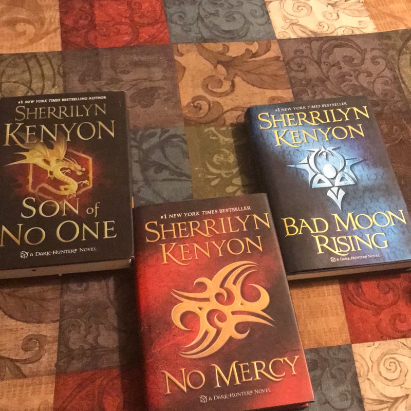 Son of No One, Bad Moon Rising & No Mercy (Sherrilyn Kenyon-A Dark Hunter Series-Book Bundle)
