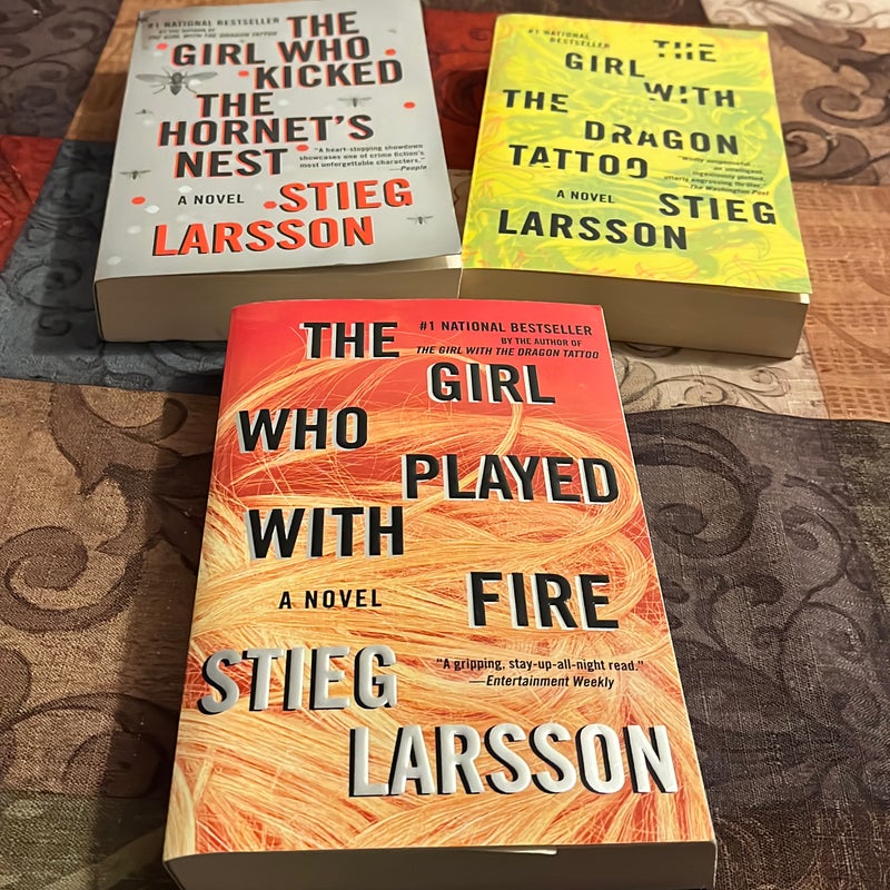 The Girl who Kicked the Hornet's Nest, The Girl with the Dragon Tatto & The Girl Whi Played with Fire (Stieglitz Larson Book Bundle)