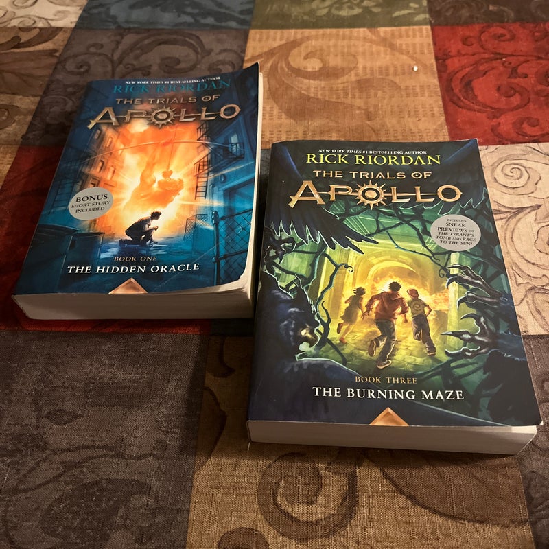 The Hidden Oracle & The Burning Maze (Trials of Apollo, Books 1 & 3)