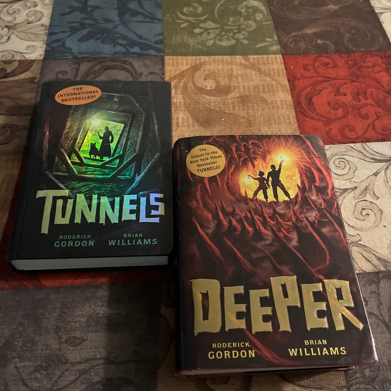 Tunnels & Deeper Books 1 & 2 (Roderick Gordon & Brian Williams Book Bundle)
