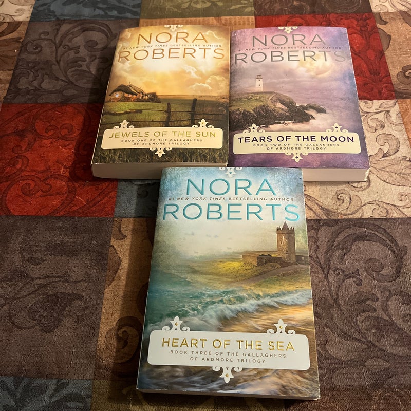Jewels of the Sun, Tears of the Moon & Heart of the Sea (Nora Roberts Gallaghers of Ardmore Series Books 1-3 Book Bundle)
