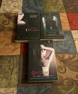 Marked, Betrayed $ Untamed (P. C. Cast & Kristen Cast - House of Night Series Book Bundle)