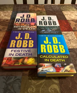 Secrets in Death, Apprentice in Death, Festive in Death & Calculated in Death (J. D. Robb Book Bundle)