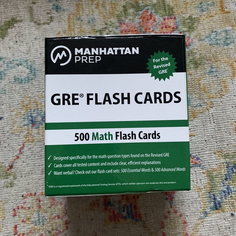 500 GRE Math Flash Cards